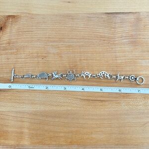 Sterling silver charm bracelet